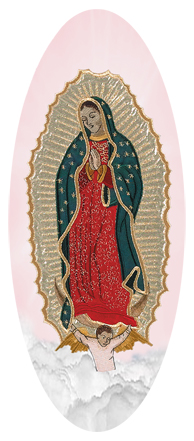 Lady of Guadalupe Clouds Pink